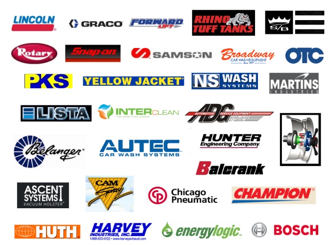 A list of logos of partner brands and vendors